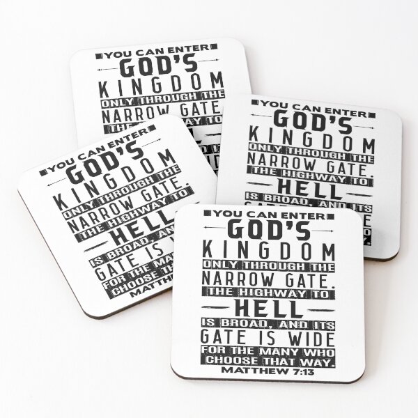 Item preview, You Can Enter God’s Kingdom Only Through The Narrow Gate - Matthew 7:13 designed and sold by plushism.