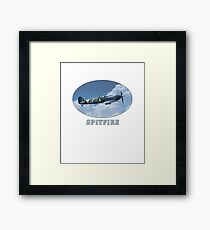 Supermarine Spitfire Cool WW2 Fighter Plane Framed Print
