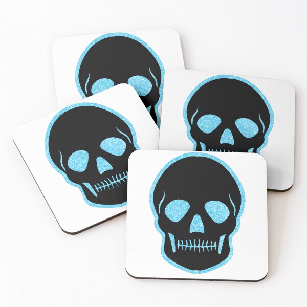 Item preview, Sparkly blue skull designed and sold by IsabelleBellino.