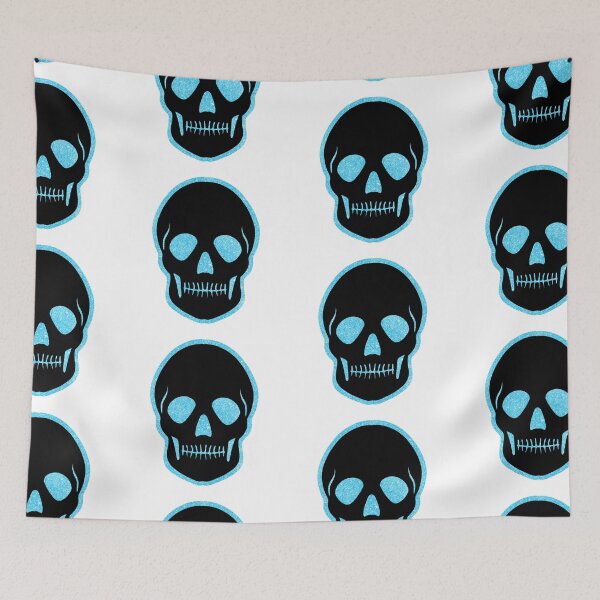 Item preview, Sparkly blue skull designed and sold by IsabelleBellino.