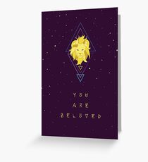 You Are Beloved Celestial Lion Greeting Card