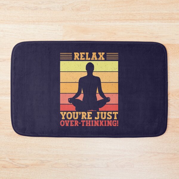 Item preview, Cute, Trendy and Motivational Quote RELAX, YOU’RE JUST OVER-THINKING for over-thinkers, Sarcastic, Inspirational Art Saying and Mental Health Awareness theme. designed and sold by zenturtlemerch.
