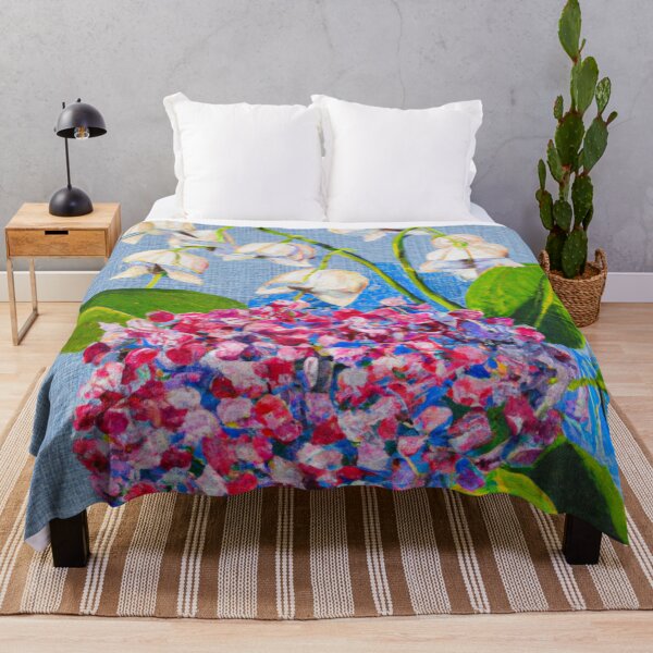 Item preview, Tranquility Blooms: Hydrangeas and Convallaria May Flowers" designed and sold by jackbermess.