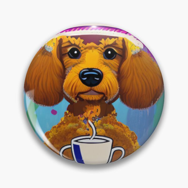 Item preview, A Cartoon Dog's Love for Coffee - A Dog and His Cup of Joe designed and sold by WBP Mart.