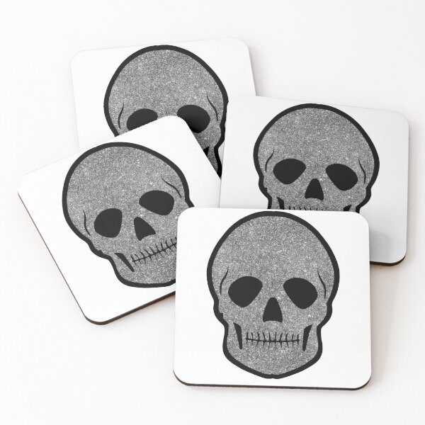 Item preview, Sparkly silver skull designed and sold by IsabelleBellino.