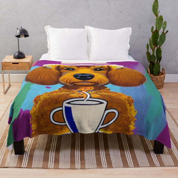 Item preview, A Cartoon Dog's Love for Coffee - A Dog and His Cup of Joe designed and sold by WBP Mart.