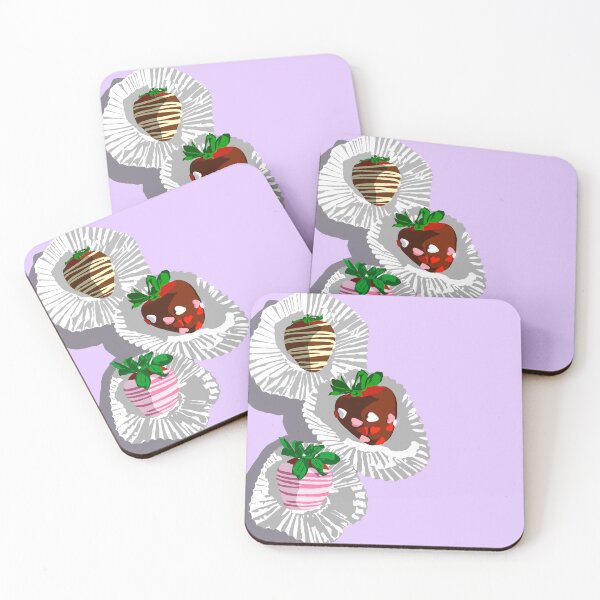 Item preview, 3 Chocolate Covered Strawberries Lavender designed and sold by JaymieMetz.
