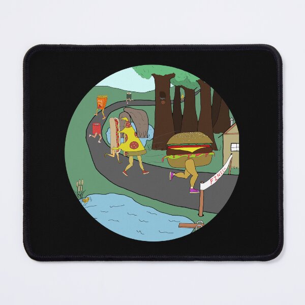 Item preview, Fast Food Marathon Runners circle designed and sold by Hypnotees.