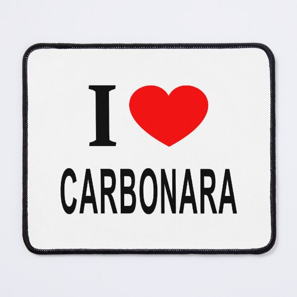 Item preview, I ❤️ CARBONARA I LOVE CARBONARA I HEART CARBONARA designed and sold by usernamenaijan.