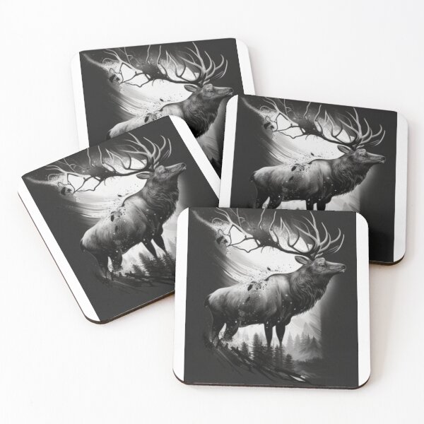 Item preview, Elk in Forest Ink Painting designed and sold by CMHerd.