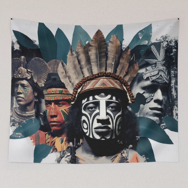 Item preview, Tribes of the Amazon Collage designed and sold by Odd World.