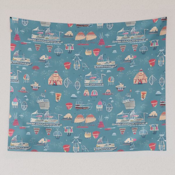 Item preview, Nautical Pattern designed and sold by pinkal.