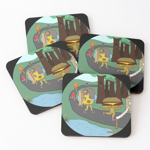 Item preview, Fast Food Marathon Runners circle designed and sold by Hypnotees.