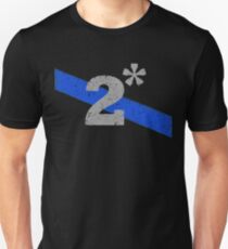 Two Asterisk K9 Officer Thin Blue Line Flag Unisex T-Shirt