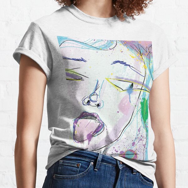 cotton candy, doodle girl Classic T-Shirt