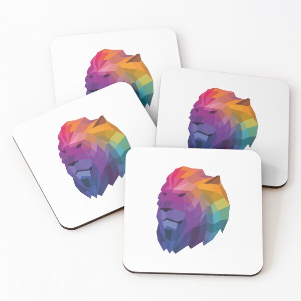 Item preview, Rainbow Geometric Lion Head designed and sold by shaldesign.