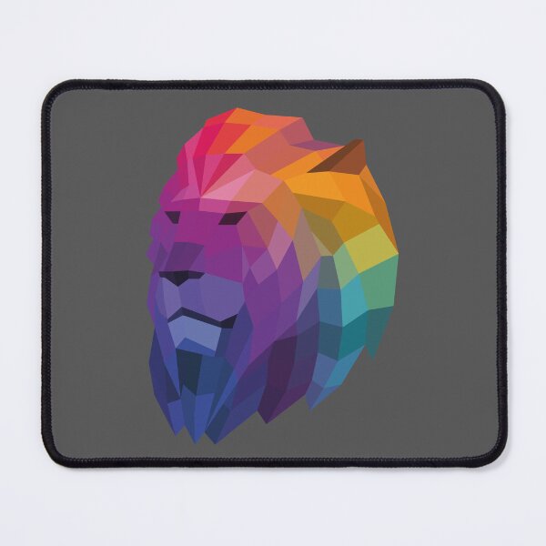 Item preview, Rainbow Geometric Lion Head designed and sold by shaldesign.