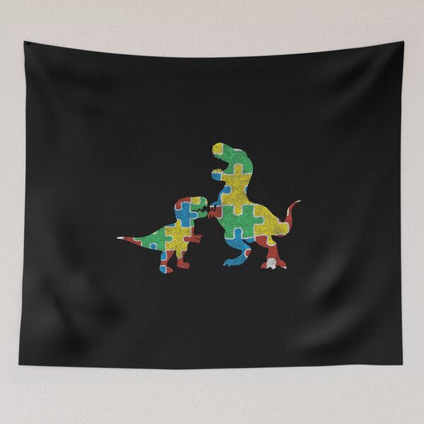 Item preview, Autism Dinosaur Dad and Kid Autism Awareness Month Vintage Art designed and sold by alenaz.