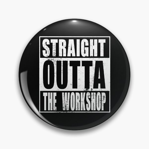 Item preview, Straight Outta The Workshop (white) designed and sold by SolidEarthArt.
