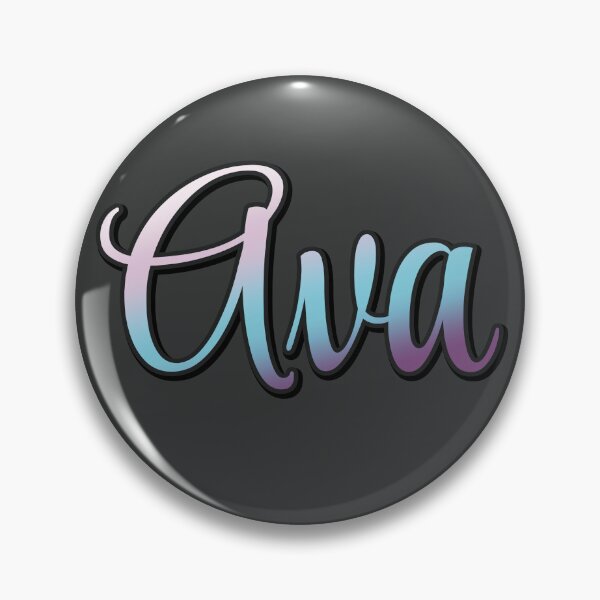 Item preview, Pretty Script Ava Name in Cool Colors designed and sold by AloraDawnEve.