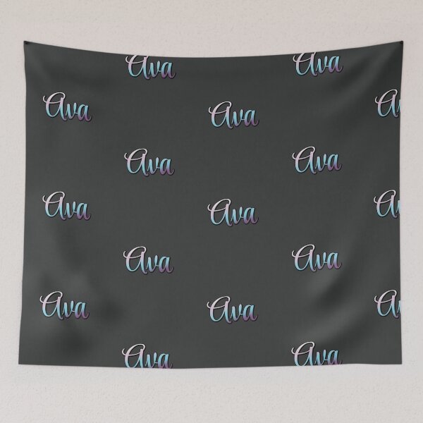 Item preview, Pretty Script Ava Name in Cool Colors designed and sold by AloraDawnEve.