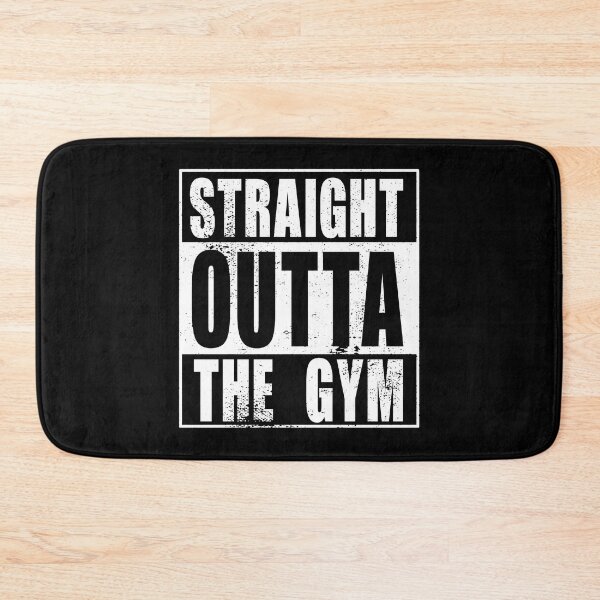 Artikelvorschau, Straight Outta The Gym (weiß) entworfen und verkauft von SolidEarthArt.