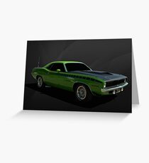 1970 Plymouth Cuda Greeting Card