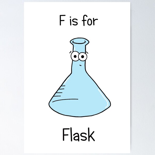 Item preview, F is for Flask designed and sold by Adrienne Body.