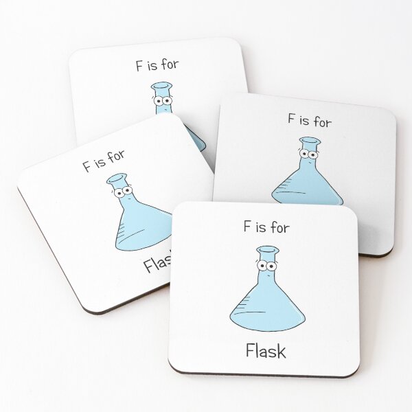 Item preview, F is for Flask designed and sold by Adrienne Body.