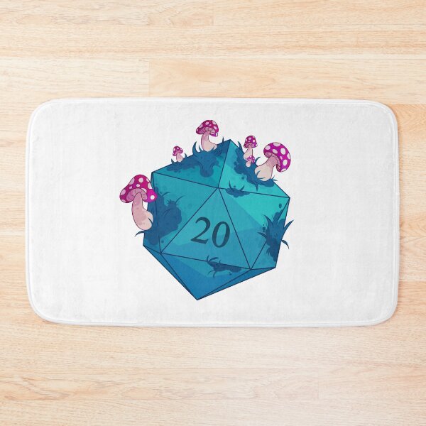 Item preview, Mushroom Dice Teal designed and sold by AnnNeedSleep.