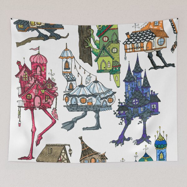 Item preview, Baba Yaga Bird Houses designed and sold by Emzpens.