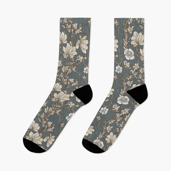 Item preview, Grey floral pattern designed and sold by YeKnot.