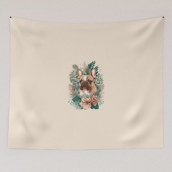 Item preview, Diseño floral de bulldog francés para mamá bulldog francés designed and sold by cutefashion.