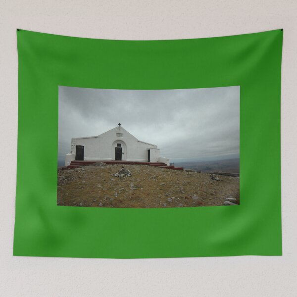 Item preview, Atop croagh patrick chapel mountain faith designed and sold by eddiebarronshop.