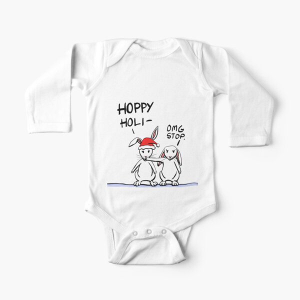 Hoppy Holidays Long Sleeve Baby One-Piece