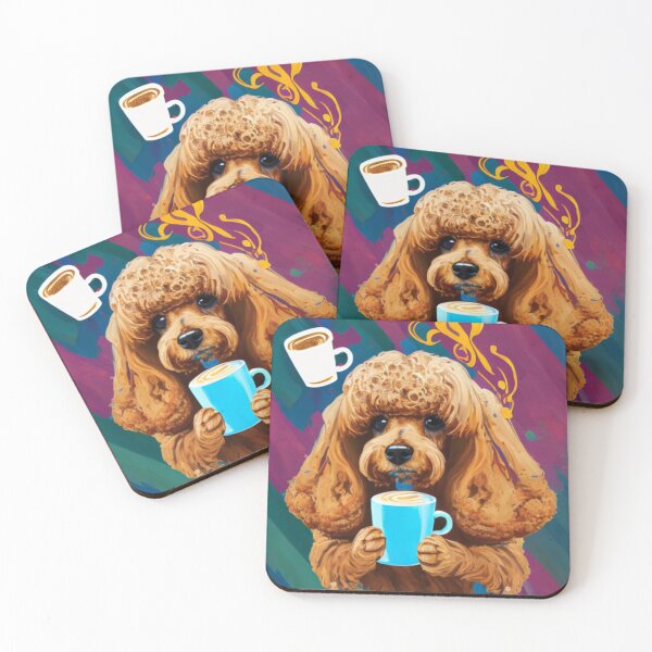 Item preview, A Cartoon Dog and His Loyal Cup of Coffee - A Cartoon Dog's Love for Coffee designed and sold by WBP Mart.