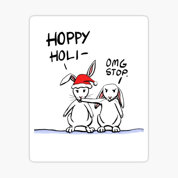 Hoppy Holidays Sticker
