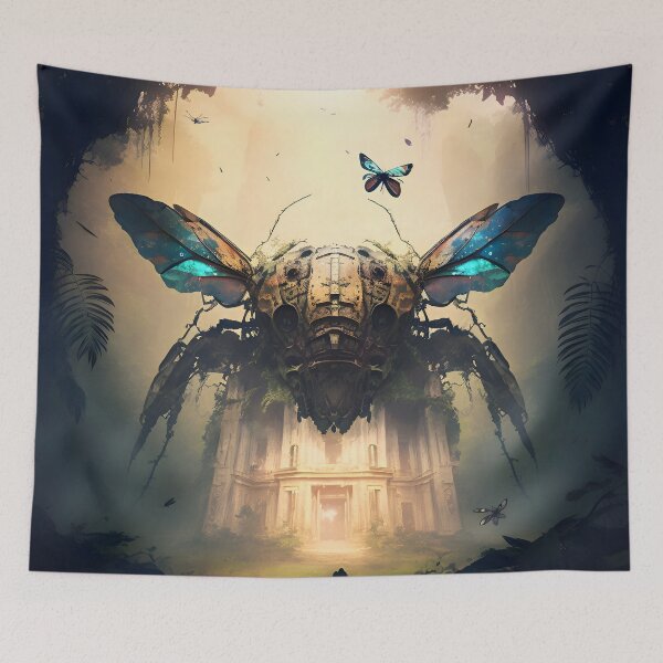 Item preview, Mayan Butterfly Temple designed and sold by JaiKingsdale.