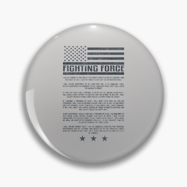 Item preview, US Fighting Force´s Creed Fighting Force´s Ethos Fighting Force´s Rules #2880 designed and sold by Rare-Militia.