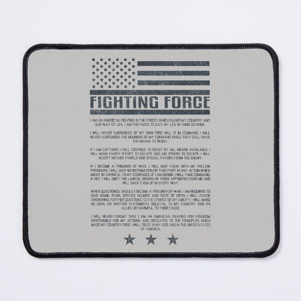 Item preview, US Fighting Force´s Creed Fighting Force´s Ethos Fighting Force´s Rules #2880 designed and sold by Rare-Militia.