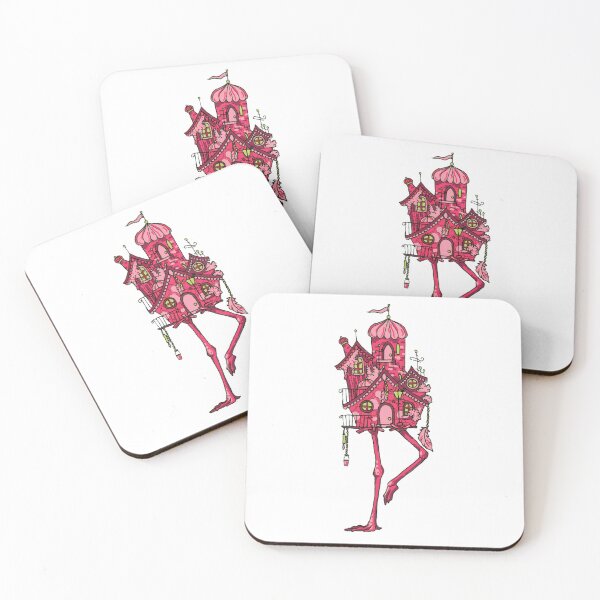 Item preview, Baba Yaga Flamingo House designed and sold by Emzpens.