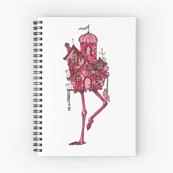 Item preview, Baba Yaga Flamingo House designed and sold by Emzpens.