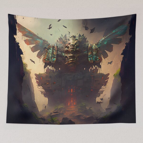 Item preview, Mayan Butterfly Temple designed and sold by JaiKingsdale.