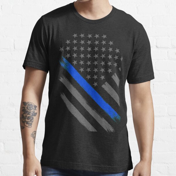 Thin Blue Line Flag Tactical Officer" T-shirt for Sale by bluelinegear | | thin blue line t-shirts - american flag t-shirts - thin blue line flag t-shirts