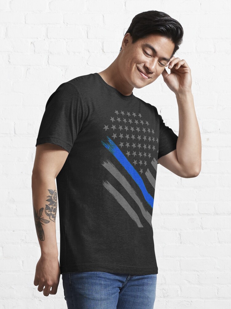 Thin Blue Line Flag Tactical Officer T Shirt For Sale By Bluelinegear