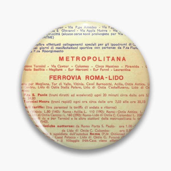 Item preview, Old bus map of Rome - list of lines designed and sold by LaVilleNouvelle.