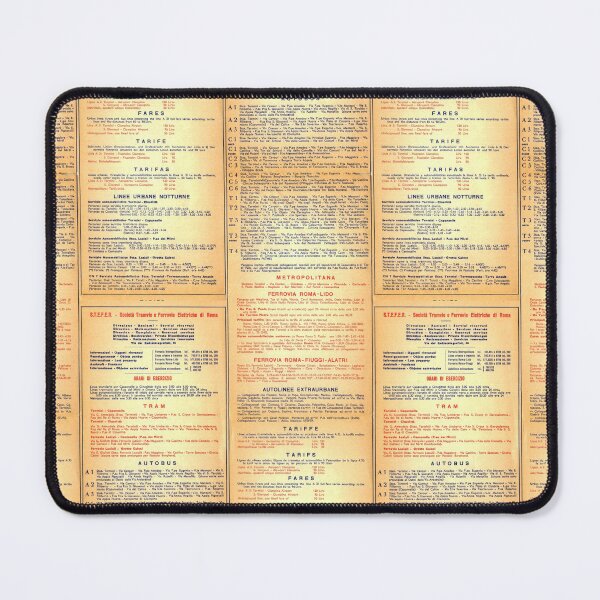 Item preview, Old bus map of Rome - list of lines designed and sold by LaVilleNouvelle.
