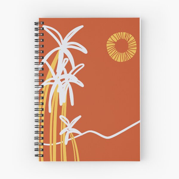 Item preview, Minimalist Retro Palm Trees and Sun, Dunes in the background designed and sold by CamilleIllus.