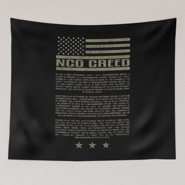 Item preview, US NCO´s Creed NCO´s Ethos NCO´s Rules #2882 designed and sold by Rare-Militia.