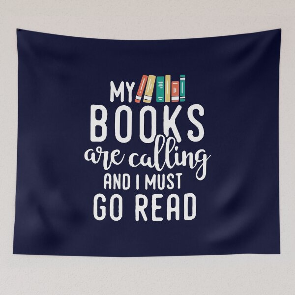 Item preview, My Books Are Calling and I Must Go Read, Reading Gift for Book Lovers designed and sold by BootsBoots.